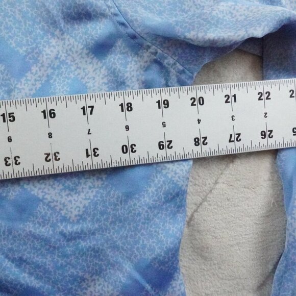 Equipment Button Up Top Womens Large Satin Blue - Picture 7 of 11